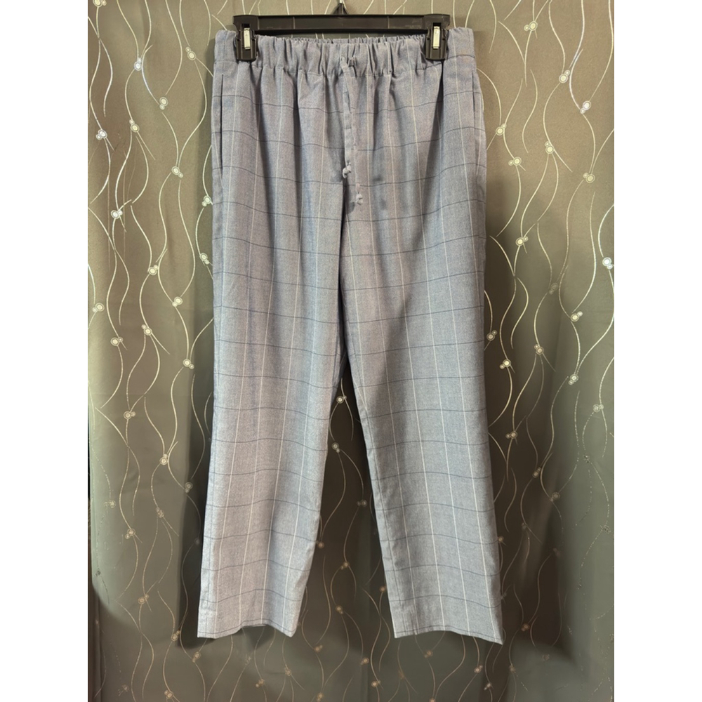 Women's Calvin Klein Plaid Pants Size 6 Blue
